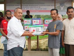 PMI Aceh Besar Salurkan Bantuan Ke Desa Lamkleng