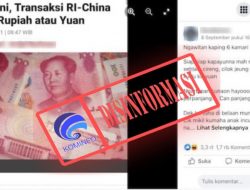 Disinformasi Transaksi di Indonesia Bisa Pakai Mata Uang Cina