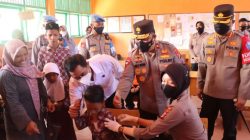 Wakapolda Aceh Tinjau Vaksinasi Reguler, Merdeka Anak, dan Dosis III di Aceh Besar
