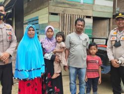 Peserta Operasi Bibir Sumbing Ke RS Bhayangkara Polda Aceh Dijemput Dan Diajak Makan Oleh Polisi