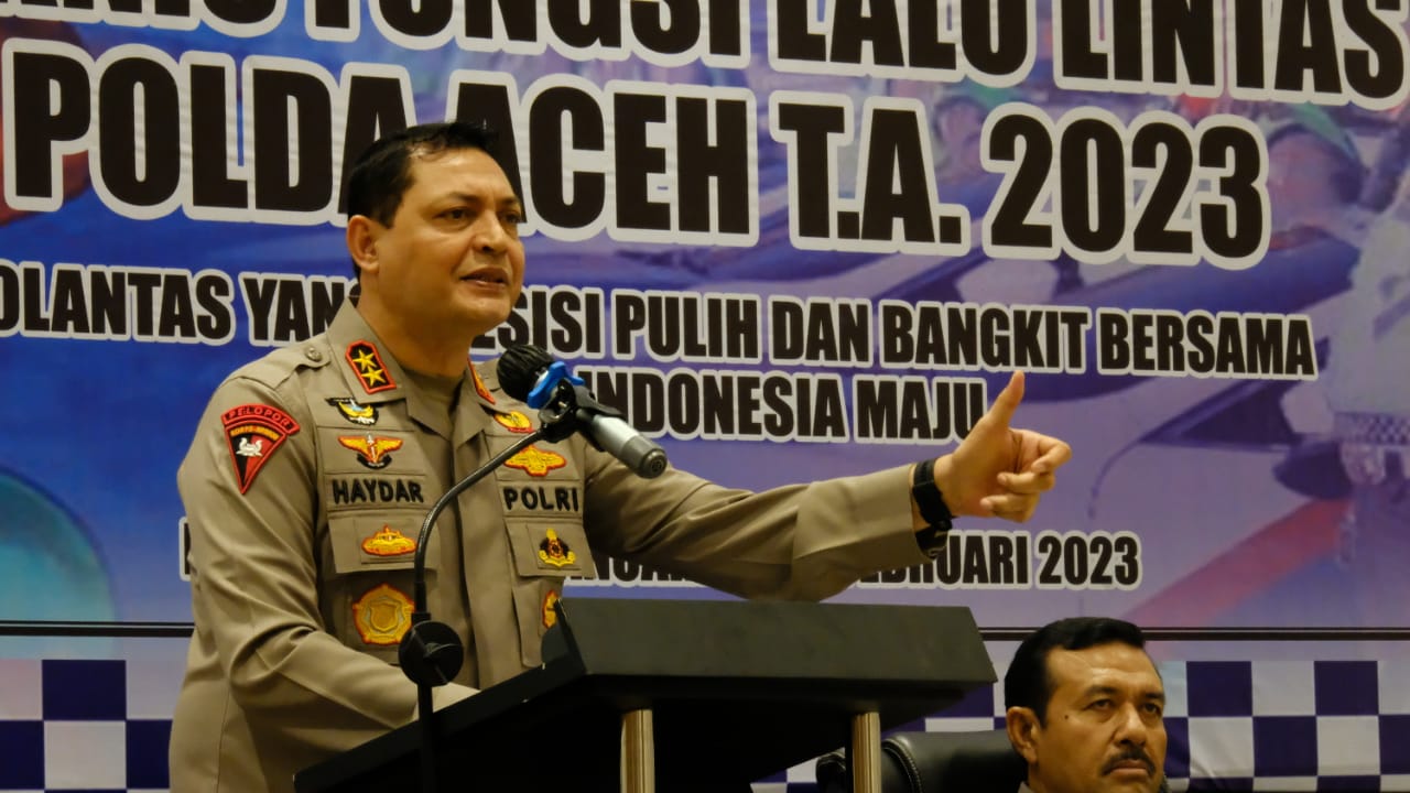 Kapolda Aceh Buka Rakernis Fungsi Lalu Lintas