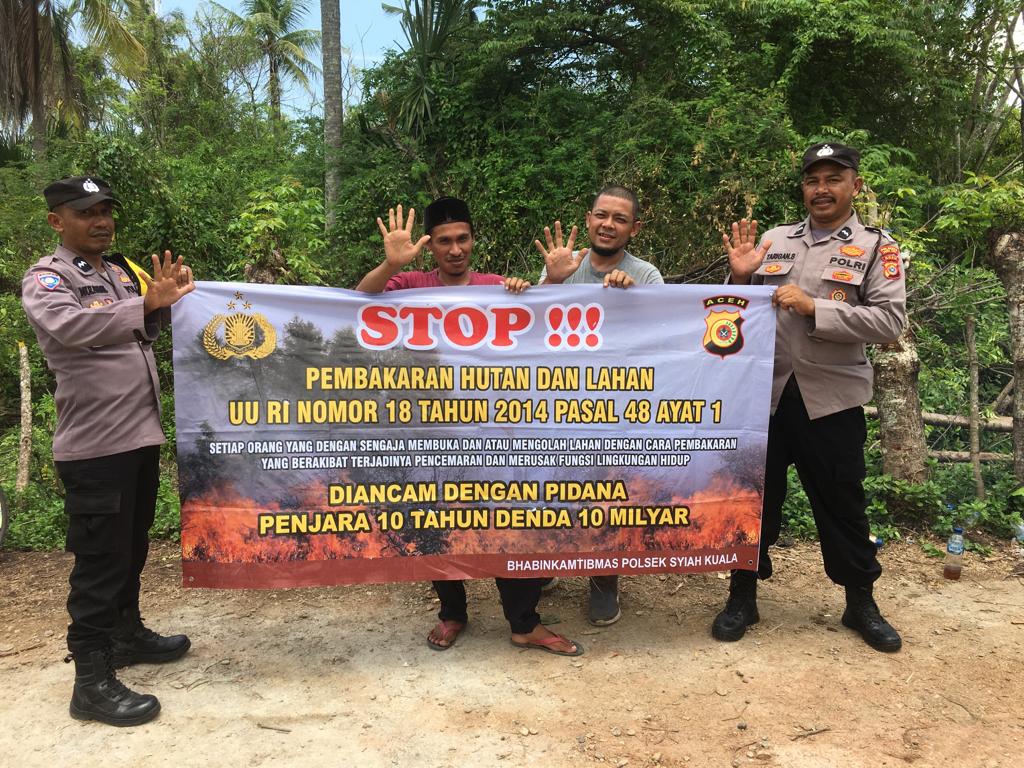 Polsek Jajaran Polresta Banda Aceh Patroli Karhutla
