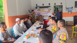 Polsek Darul Imarah Melakukan Jumat Curhat di Gampoeng Leu Ue Darul Imarah Aceh Besar.