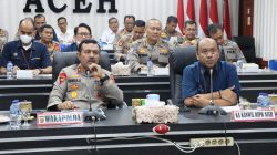 Vidcon dengan Jajaran, Wakapolda Aceh Evaluasi Kinerja Anggaran Tahun 2023