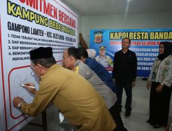 Polresta Launching Lamteh Sebagai Kampung Bebas Narkoba, Ini Pesan Pj Wali Kota